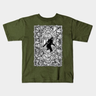 Bigfoot Card Back Design Kids T-Shirt